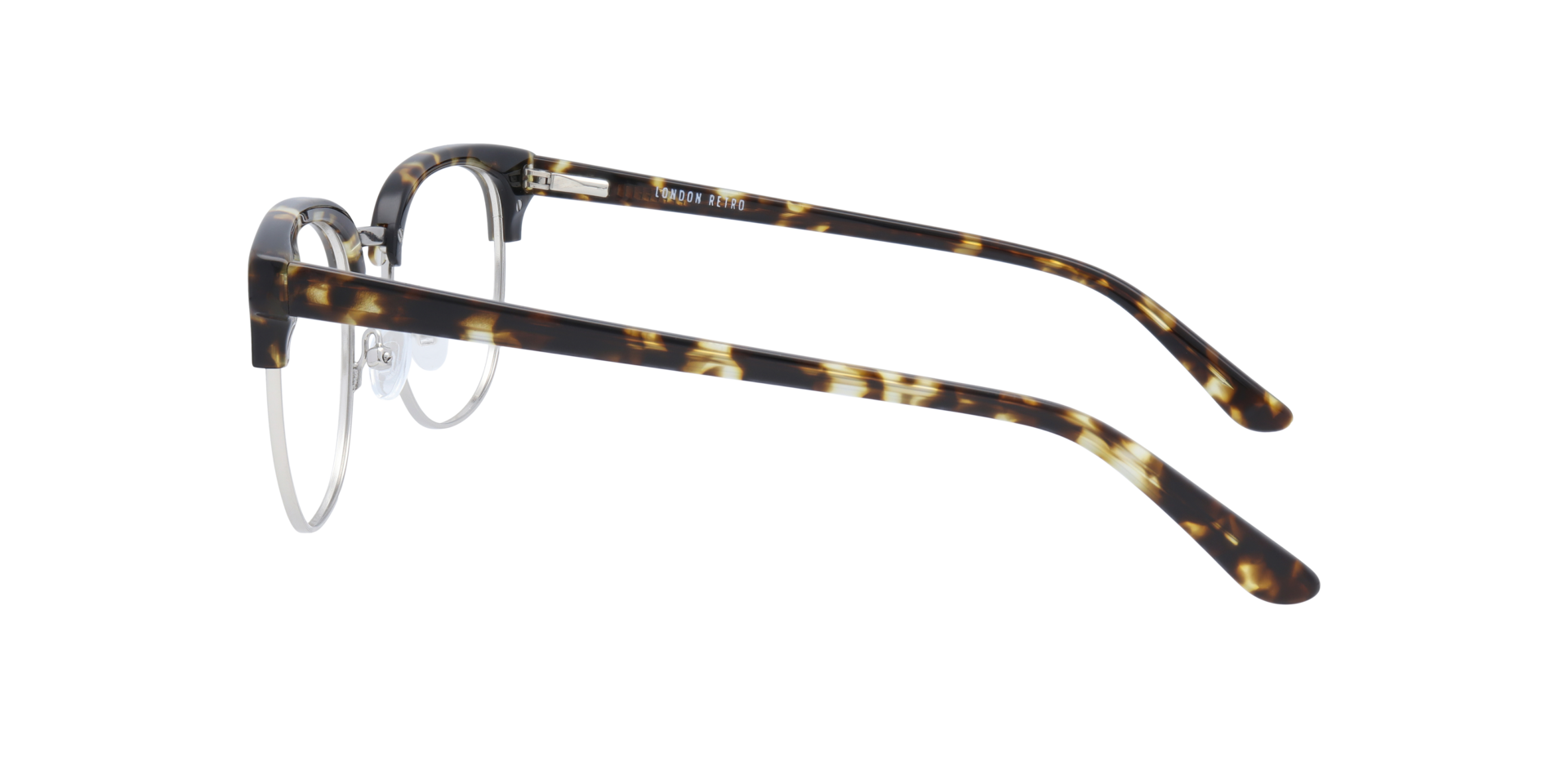 Reese Tortoise & Grey MetalSunglass Frames for Glasses Direct, Side View