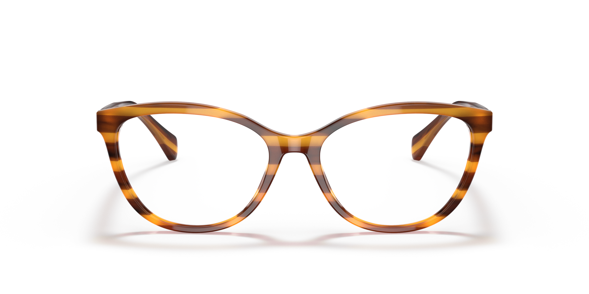 RA7134 Striped Brown AcetateEyeglass Frames for Glasses Direct, Front View