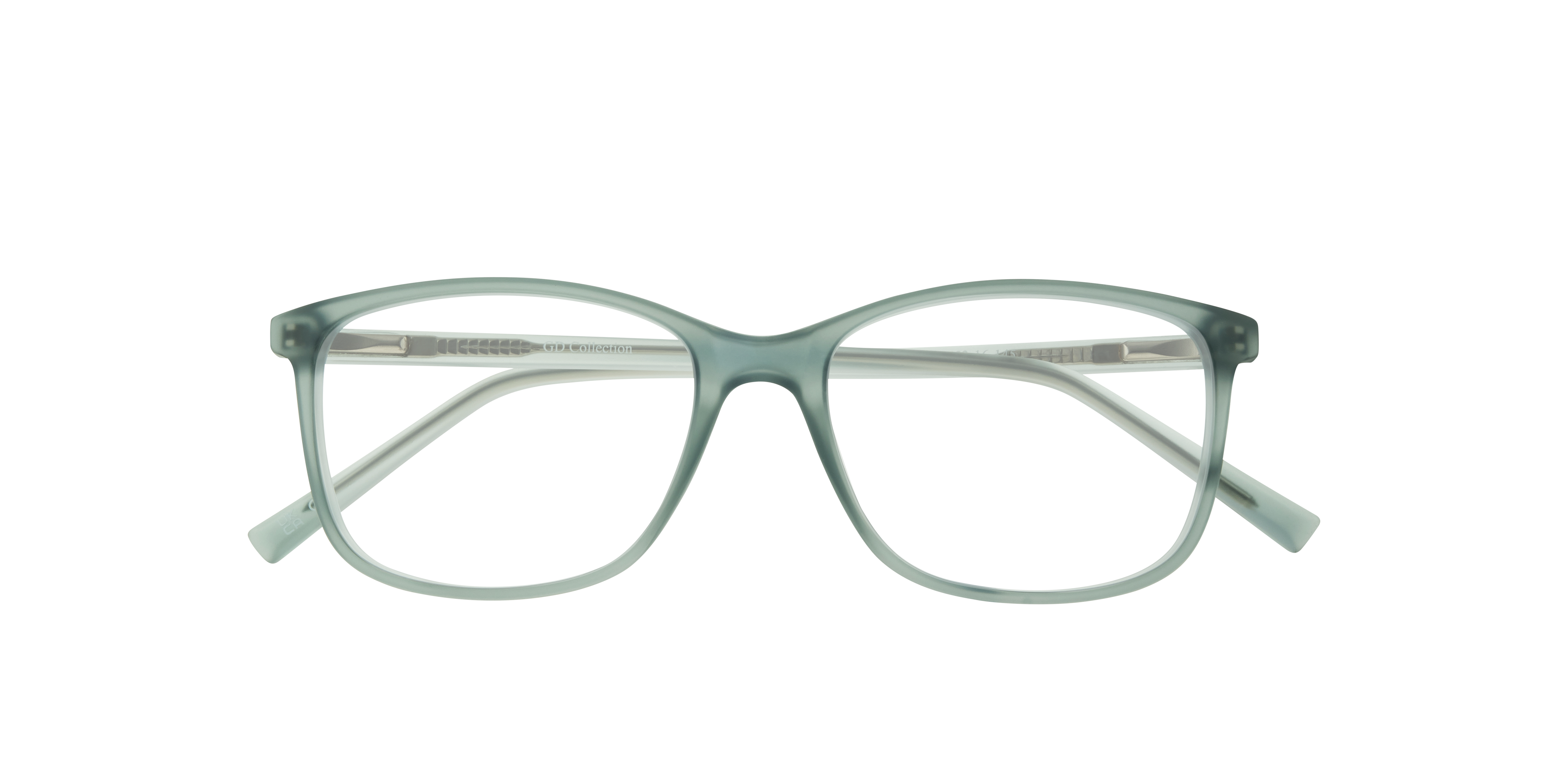 Jax Matte Crystal Light Green PlasticEyeglass Frames for Glasses Direct, Closed View