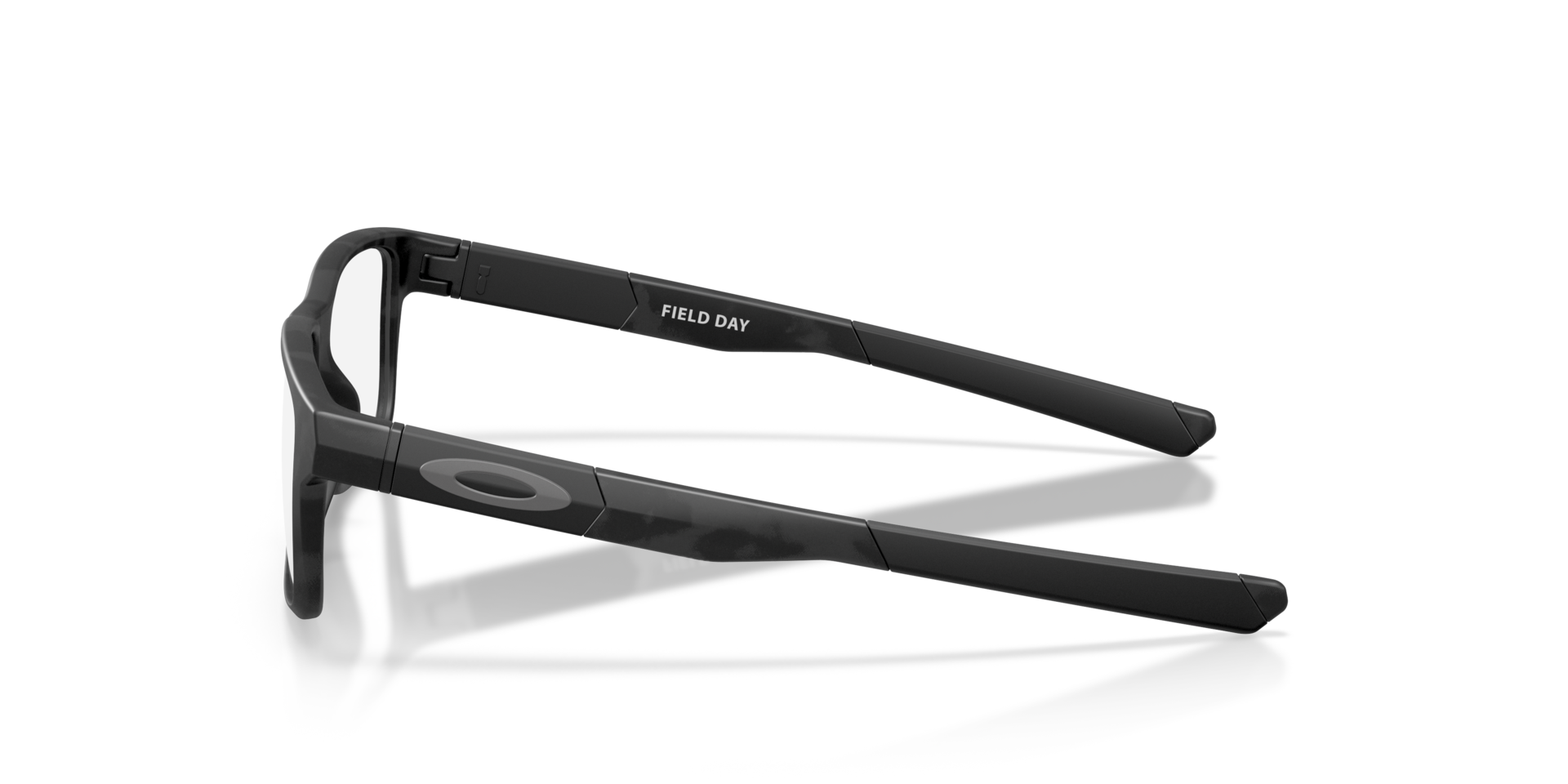 Field Day (Youth Fit) Satin Black Camo PlasticEyeglass Frames for Glasses Direct, Side View
