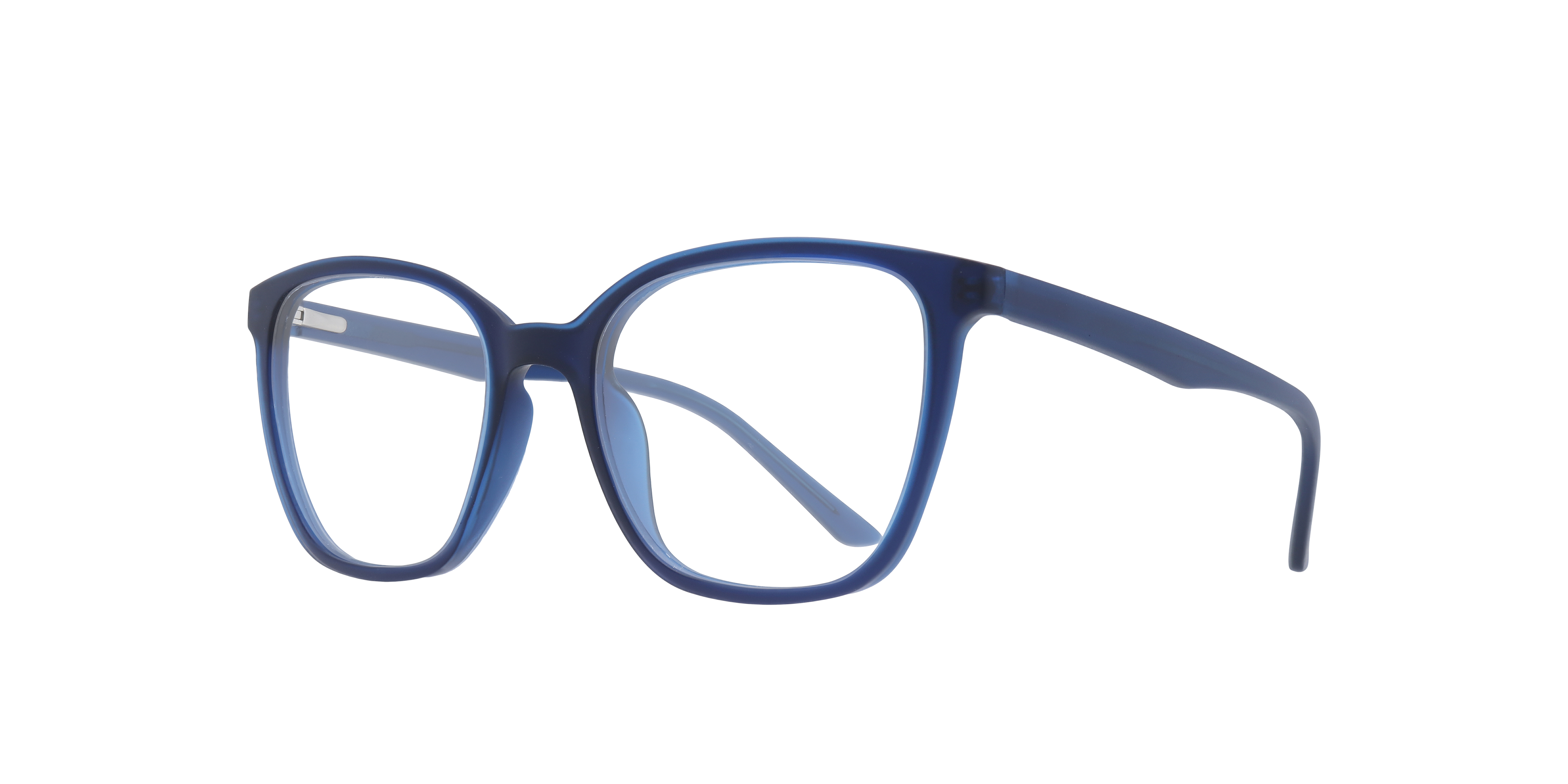 Bentley Matte Blue PlasticEyeglass Frames for Glasses Direct, Angle View