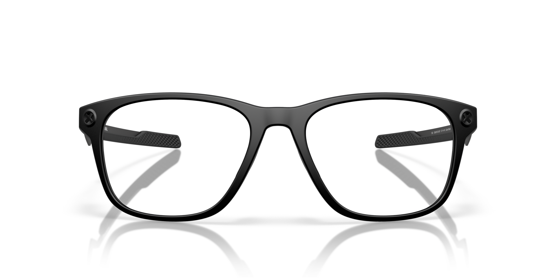 Cerebral Satin Black PlasticEyeglass Frames for Glasses Direct, Front View