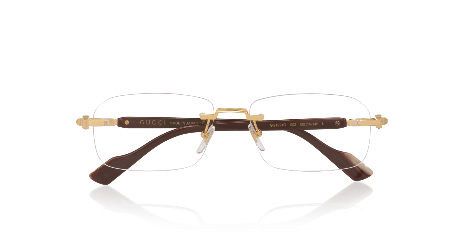 GG1221O Gold Light MetalEyeglass Frames for Glasses Direct, Closed View