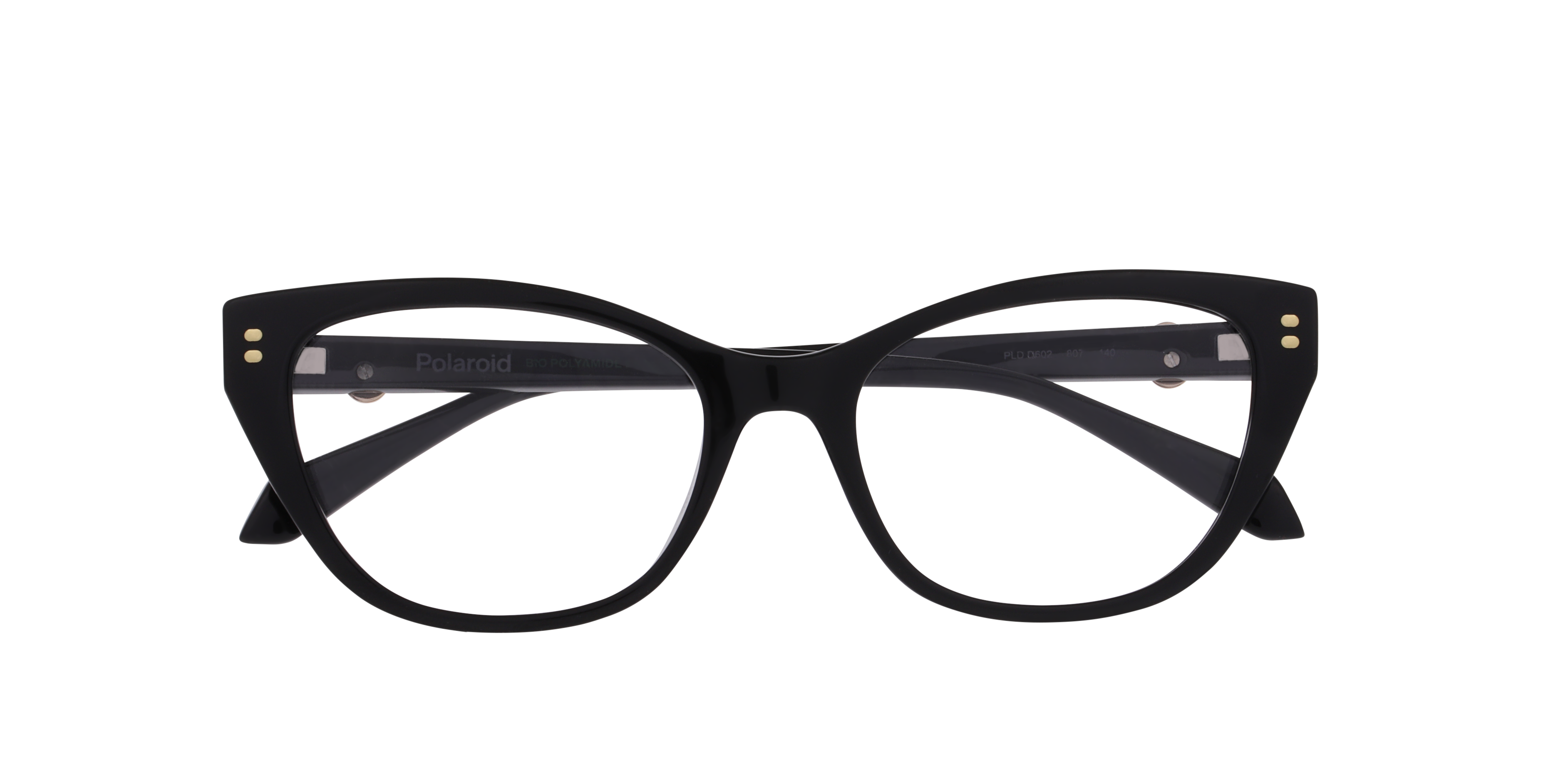 PLD D602 Black PlasticEyeglass Frames for Glasses Direct, Closed View