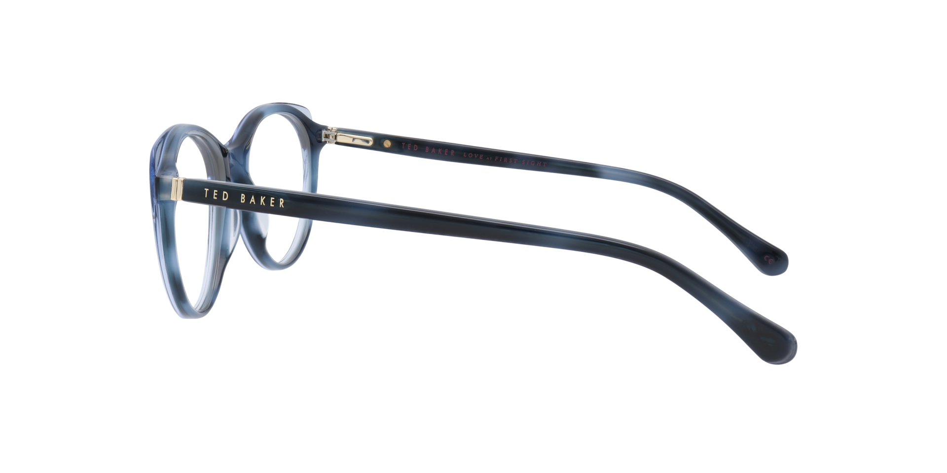 TB9175 Blue AcetateEyeglass Frames for Glasses Direct, Side View