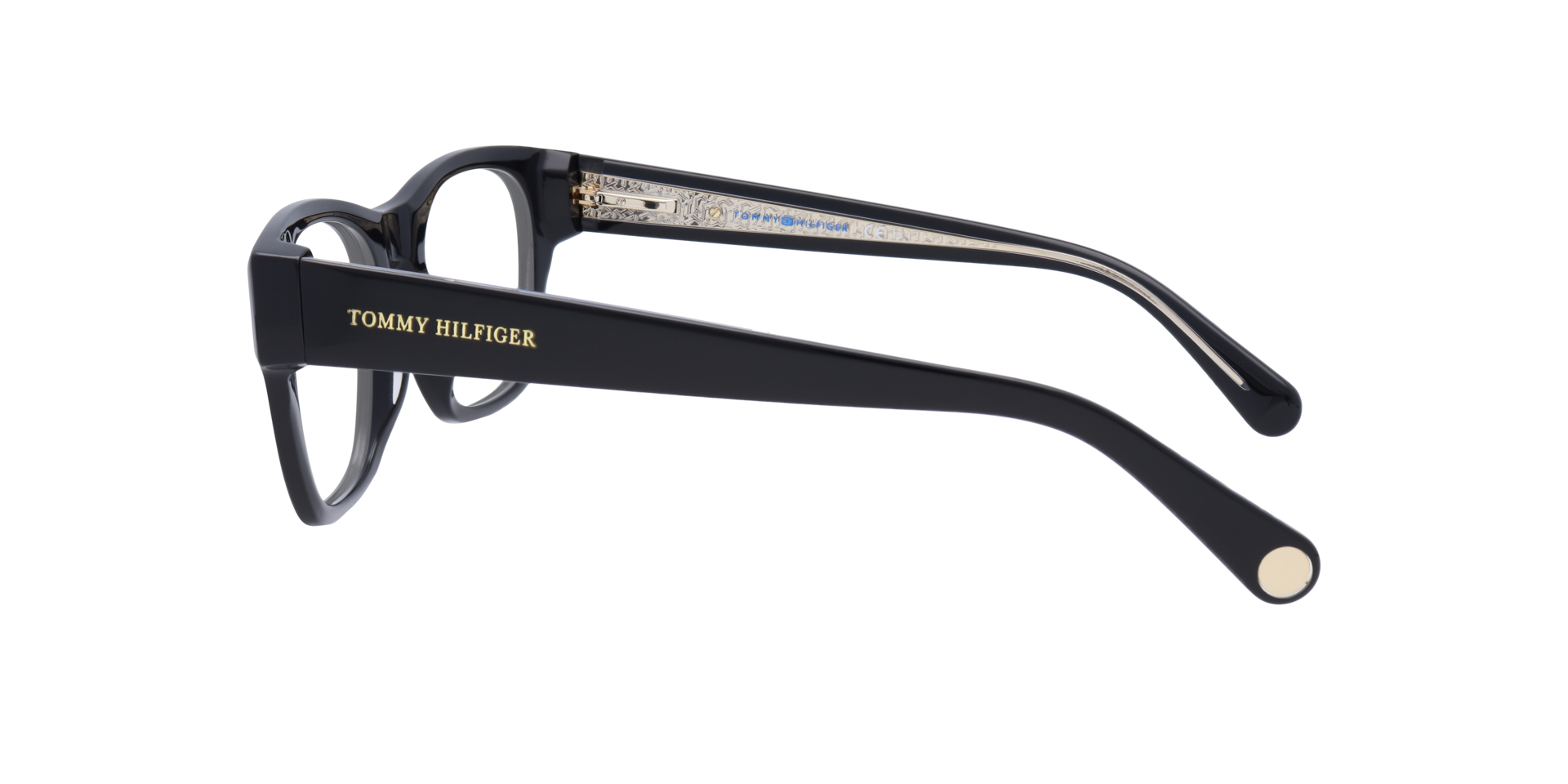 TH 1865 Black AcetateEyeglass Frames for Glasses Direct, Side View