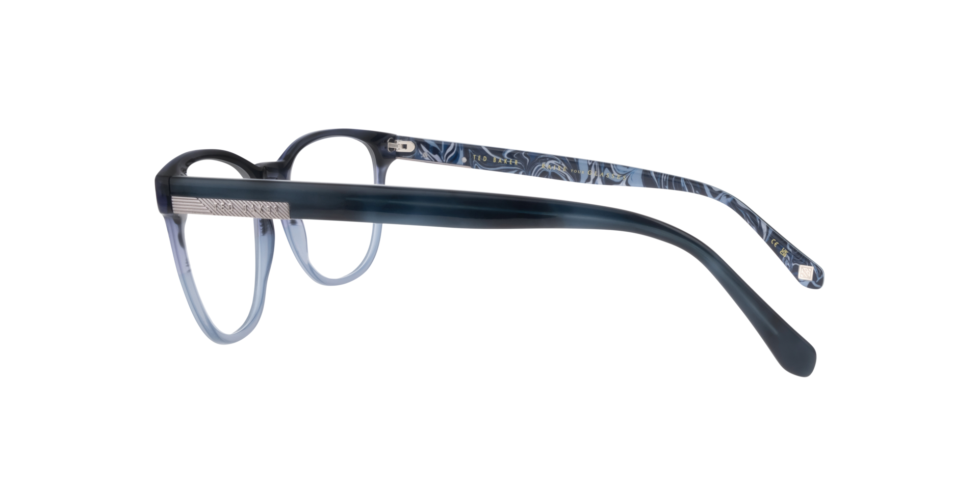 TB8252 Blue AcetateEyeglass Frames for Glasses Direct, Side View