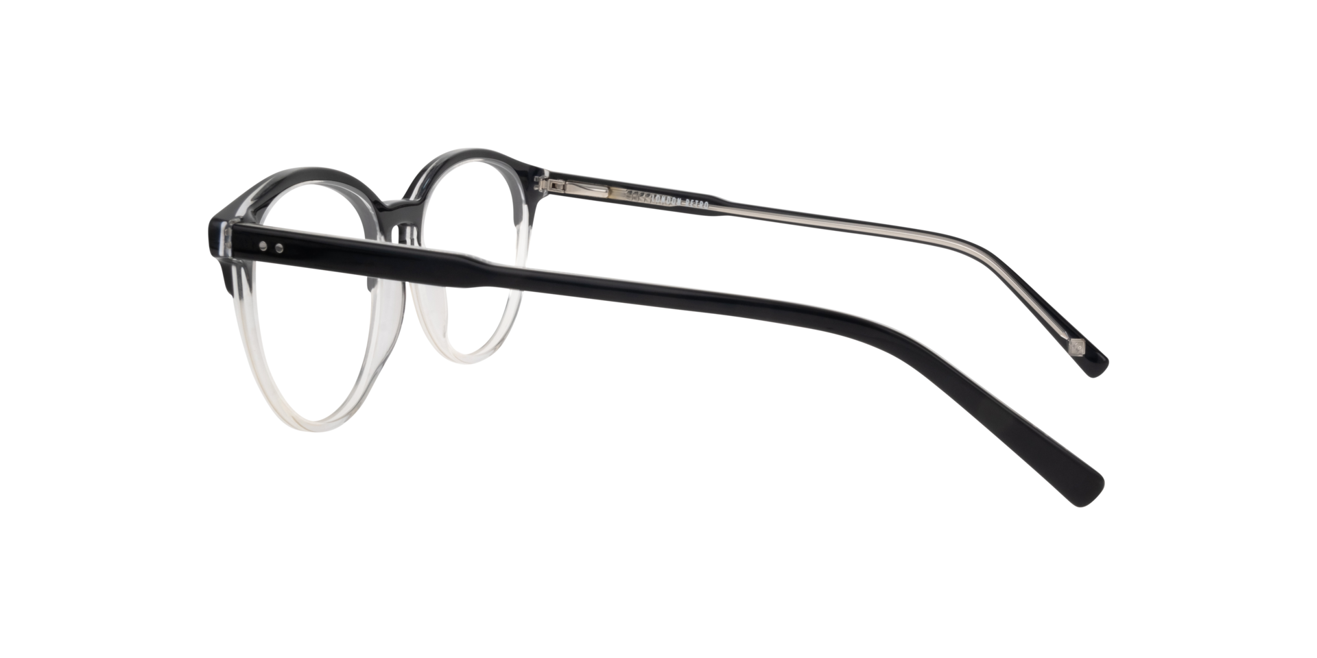 Harrow Black AcetateEyeglass Frames for Glasses Direct, Side View