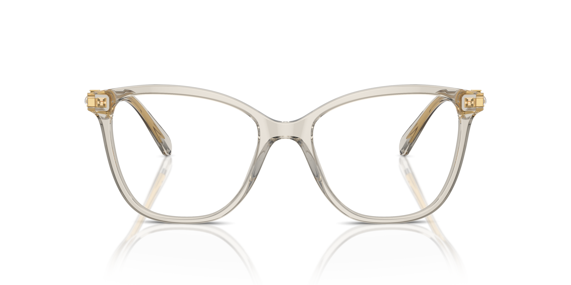 SK2020 Transparent Beige AcetateEyeglass Frames for Glasses Direct, Front View