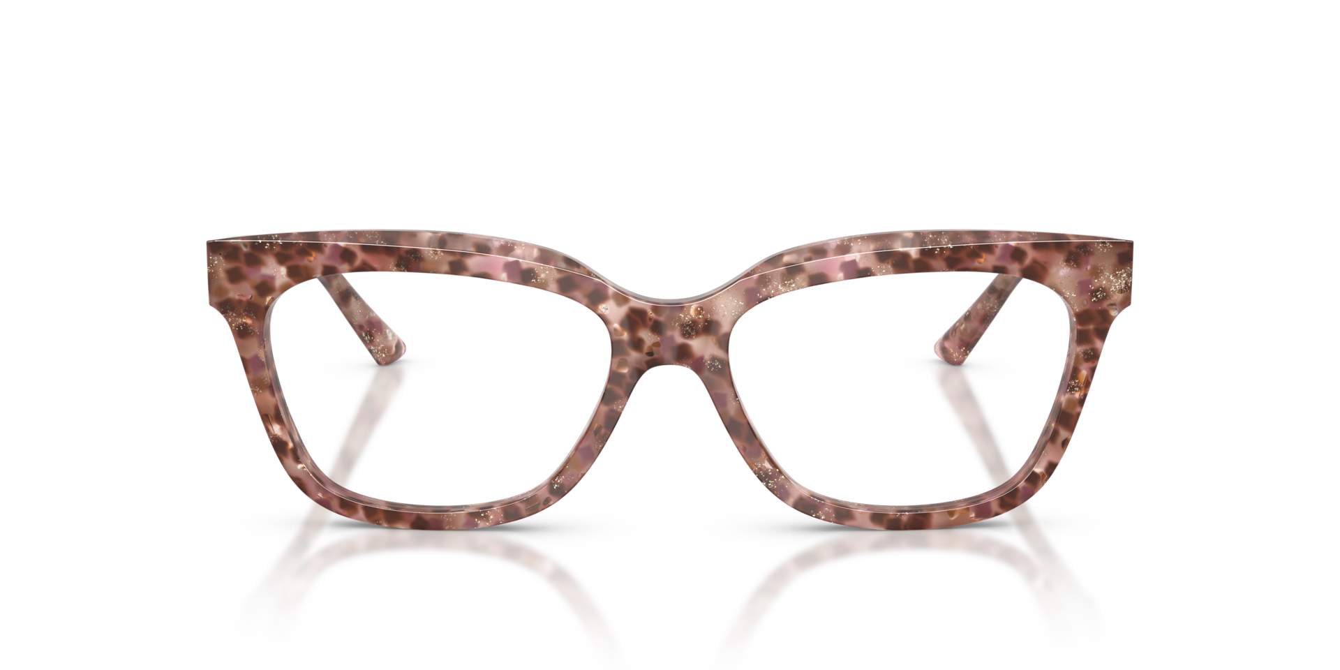 JC3072 Pink Glitter Havana AcetateEyeglass Frames for Glasses Direct, Front View