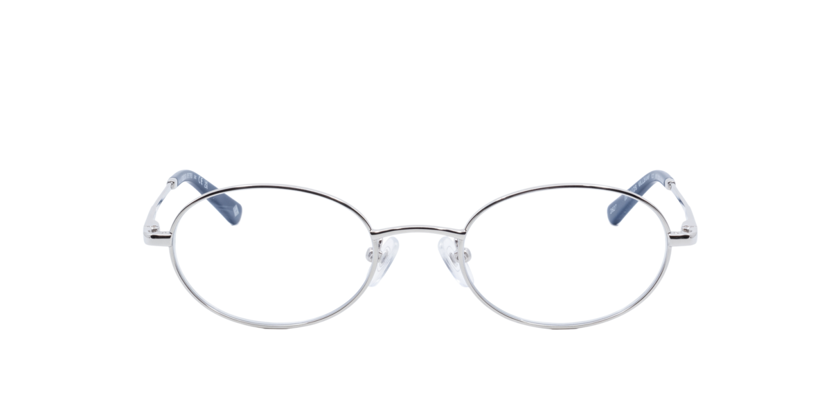 Silver oval Metal eyeglasses Online - Full Rim - Millbank