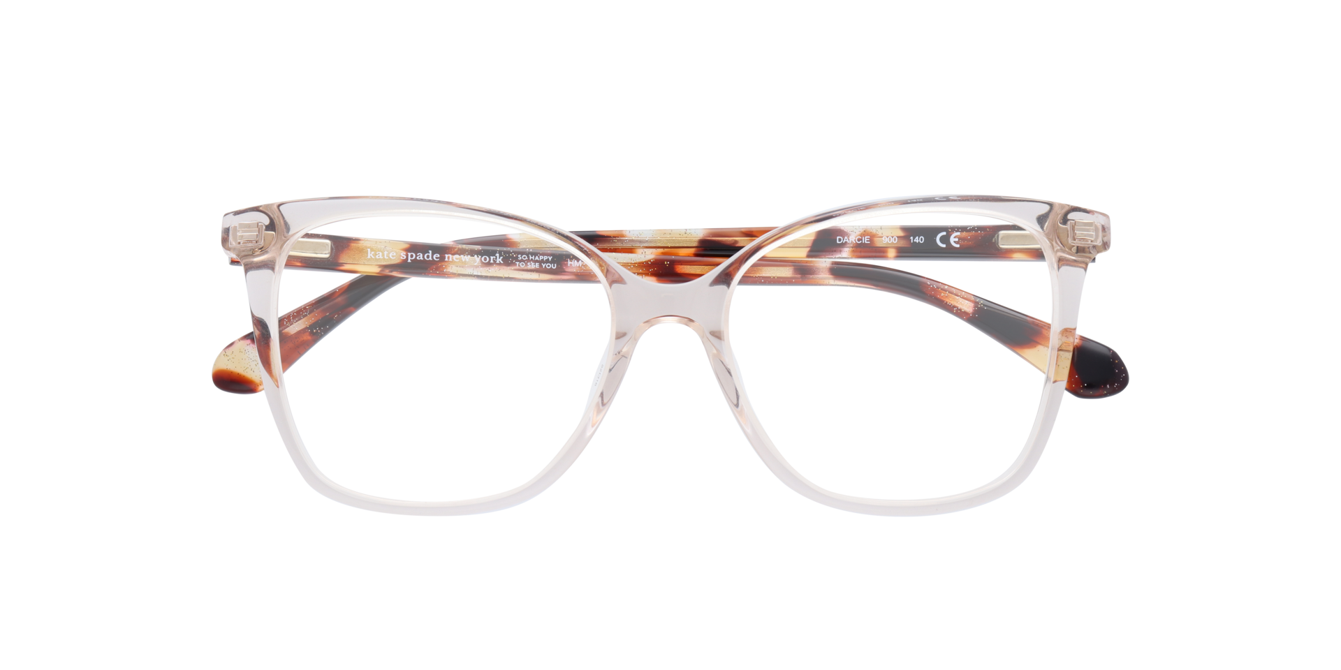 Darcie Clear AcetateEyeglass Frames for Glasses Direct, Closed View