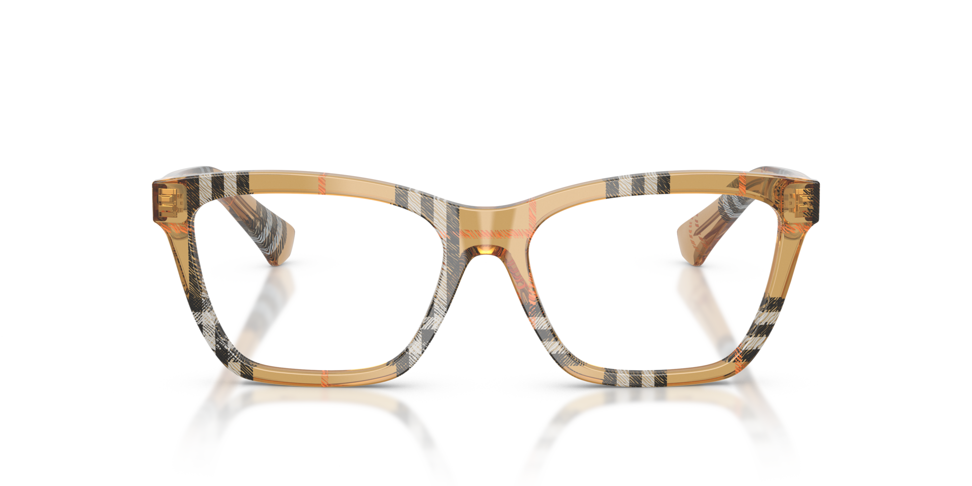 BE2440 Check Sand AcetateEyeglass Frames for Glasses Direct, Front View