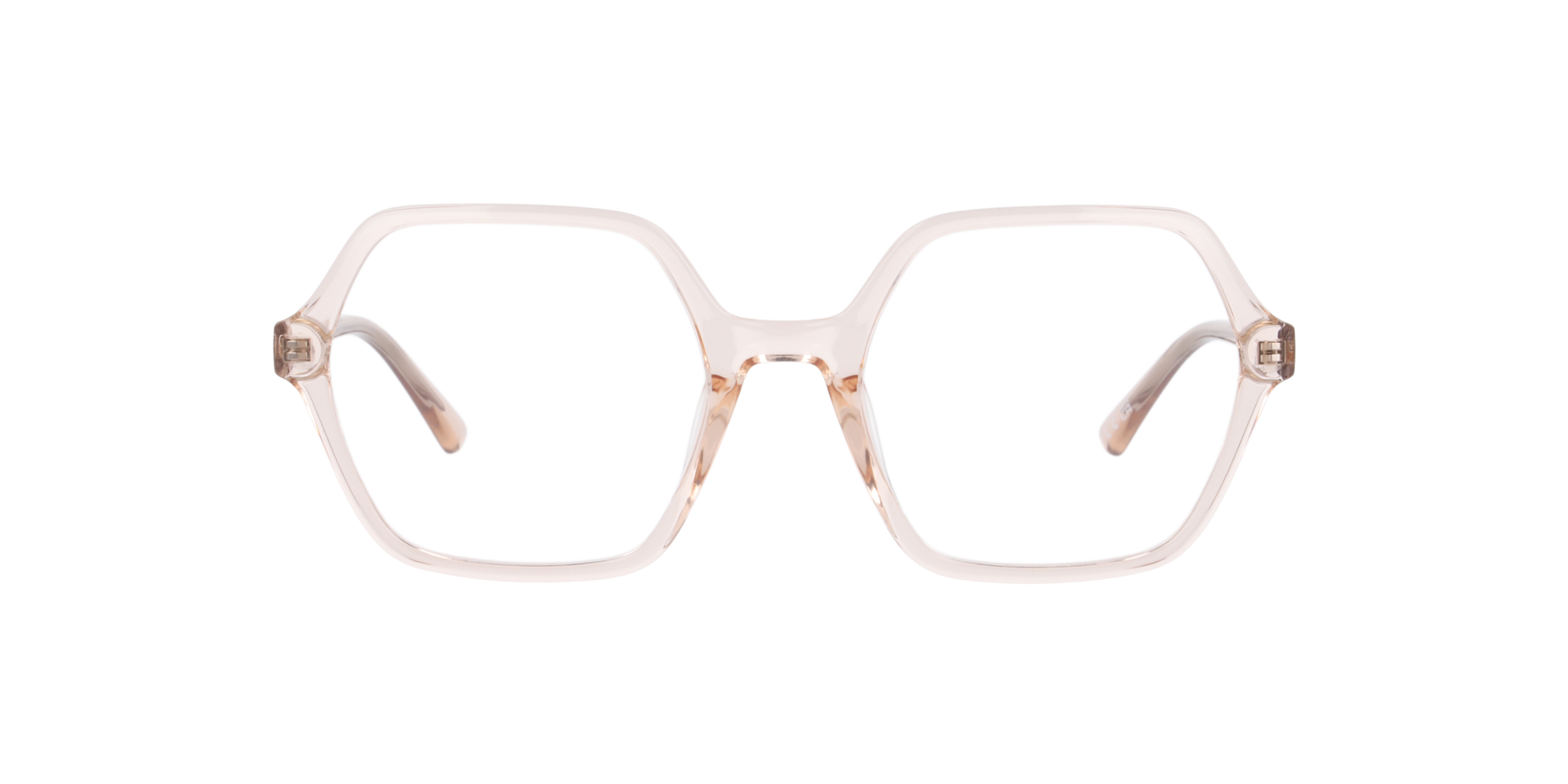 Molly Crystal Nude PlasticEyeglass Frames for Glasses Direct, Front View