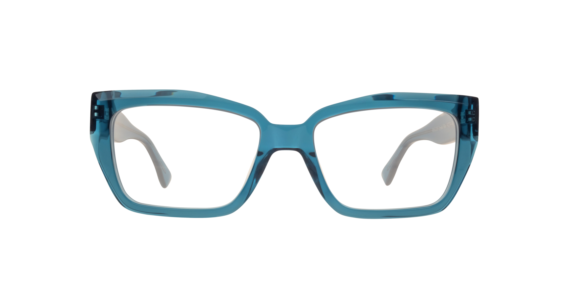Hallie Crystal Blue AcetateEyeglass Frames for Glasses Direct, Front View