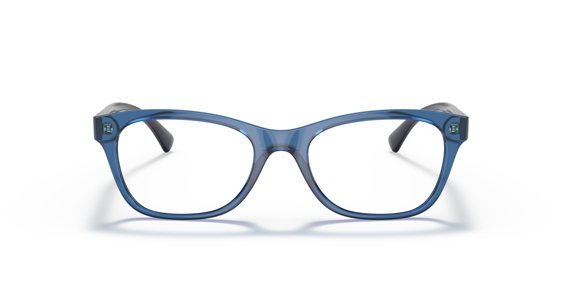 VO5424B Transparent Light Blue PlasticEyeglass Frames for Glasses Direct, Front View