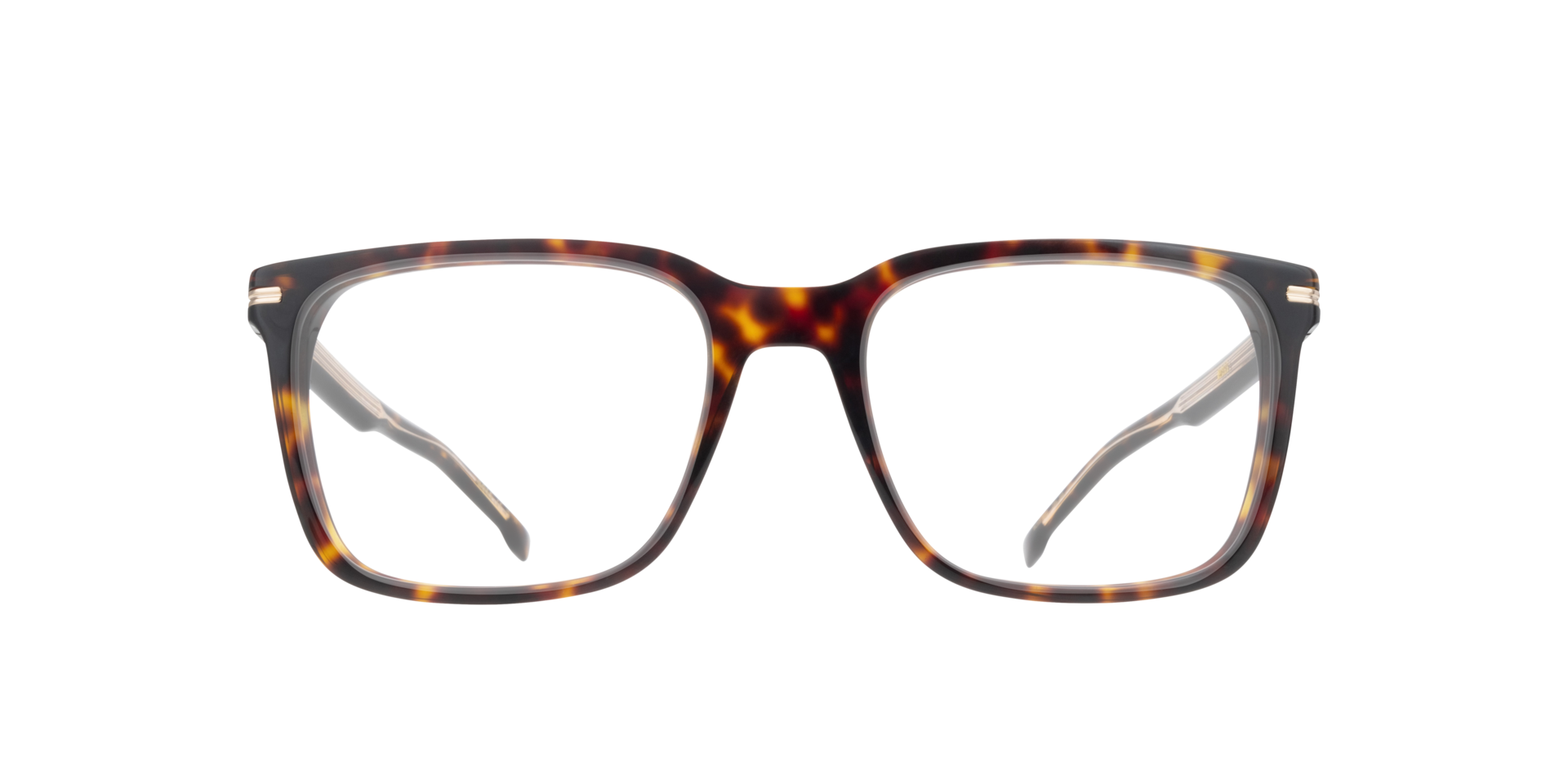 BOSS 1602 Tortoise PlasticEyeglass Frames for Glasses Direct, Front View