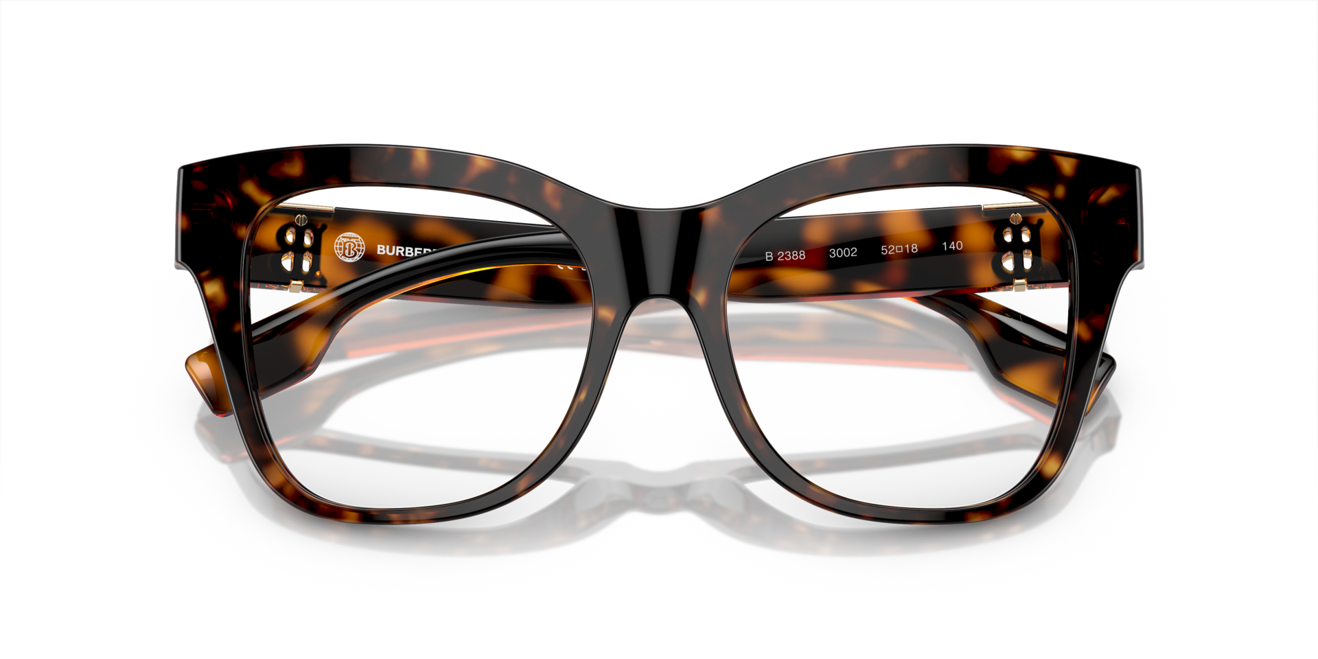 BE2388 Dark Havana AcetateEyeglass Frames for Glasses Direct, Closed View