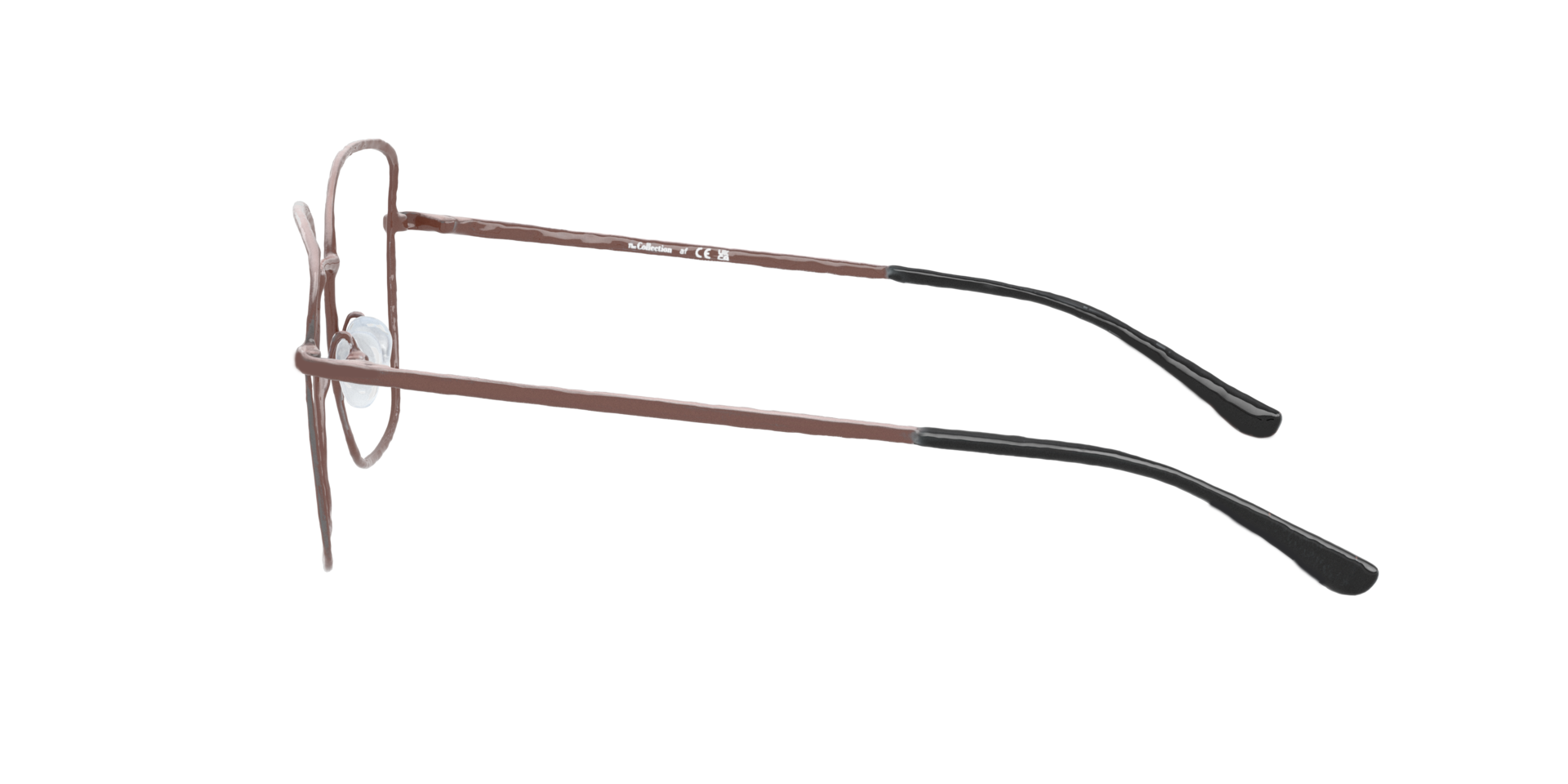Monique Bronze MetalEyeglass Frames for Glasses Direct, Side View