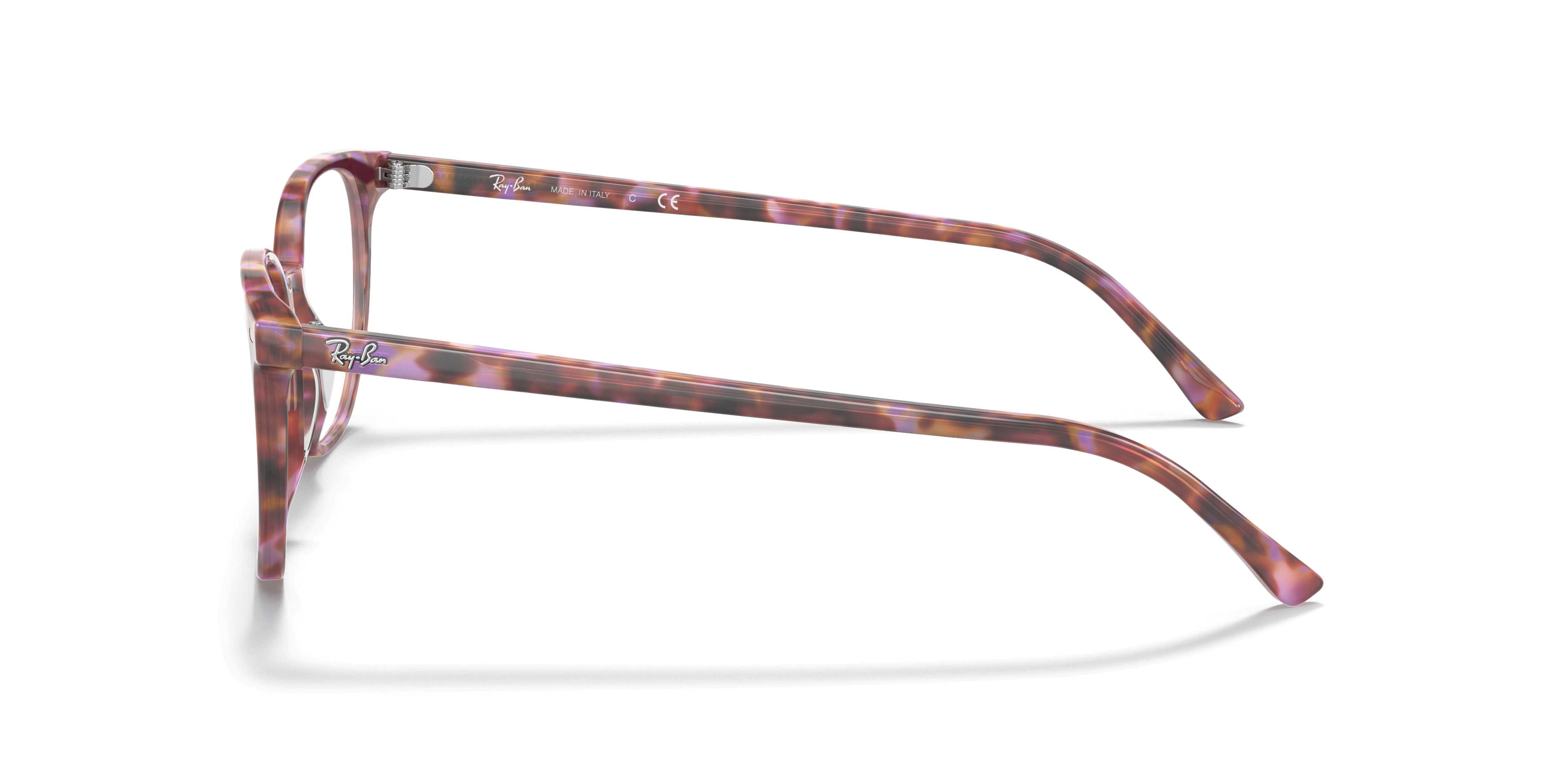RB5397 Brown & Violet Havana AcetateEyeglass Frames for Glasses Direct, Side View