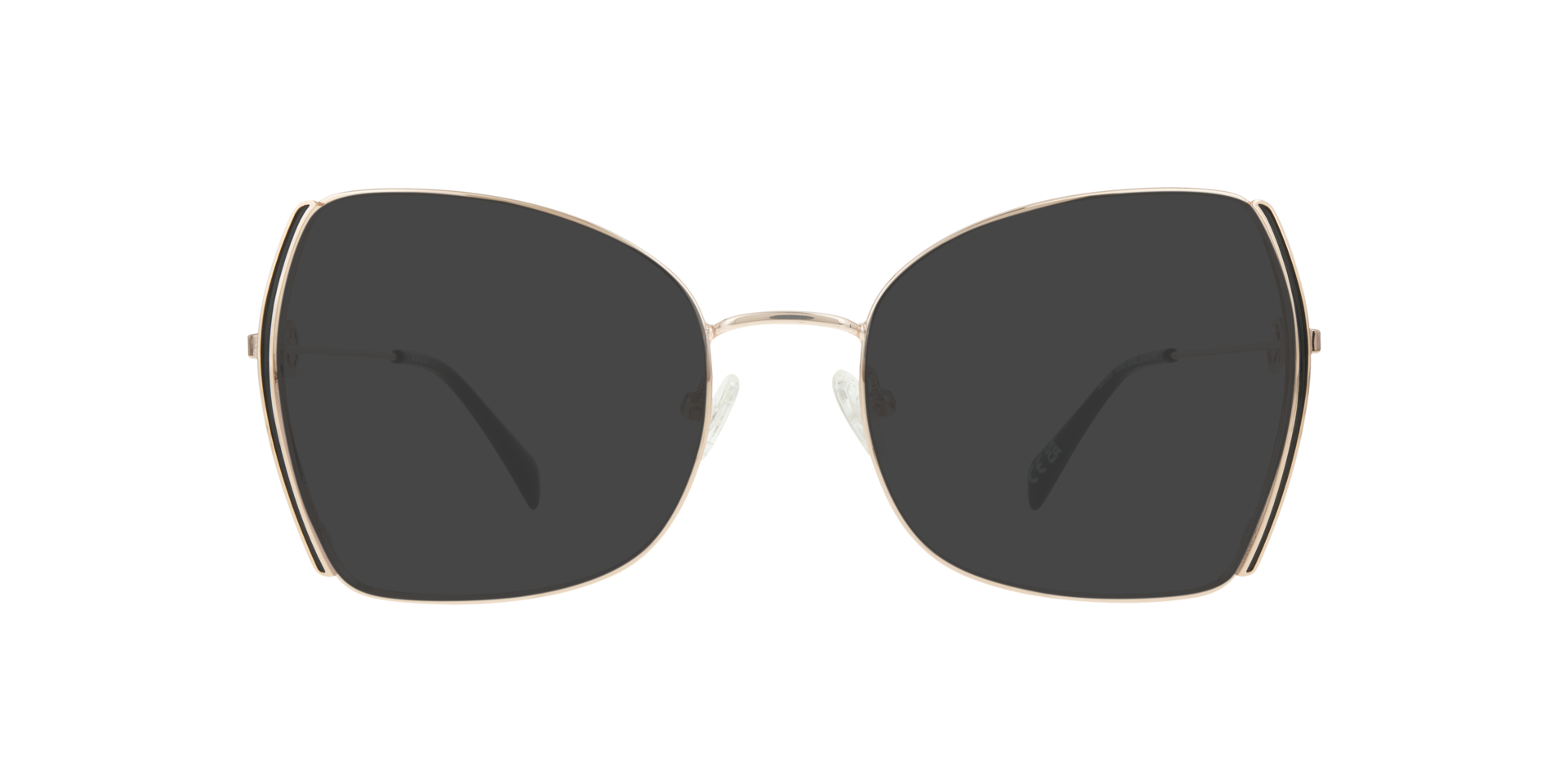 Kenna Gold & Black MetalEyeglass Frames for Glasses Direct, with Tinted Lenses