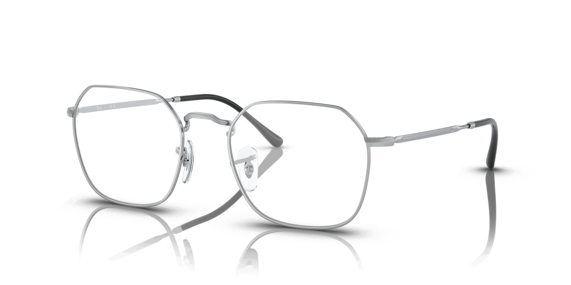 RB3694V Silver MetalEyeglass Frames for Glasses Direct, Angle View