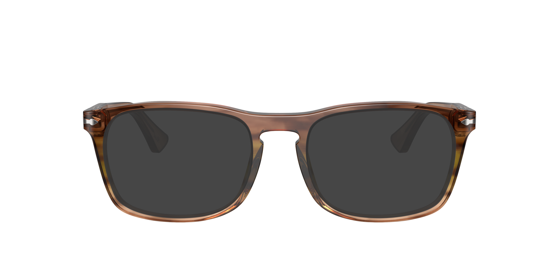 PO3344V Striped Brown AcetateSunglass Frames for Glasses Direct, with Tinted Lenses