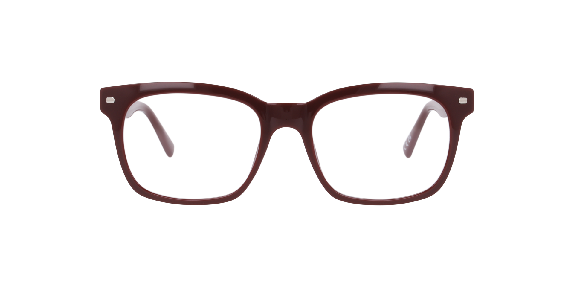 Mason Dark Burgundy PlasticEyeglass Frames for Glasses Direct, Front View