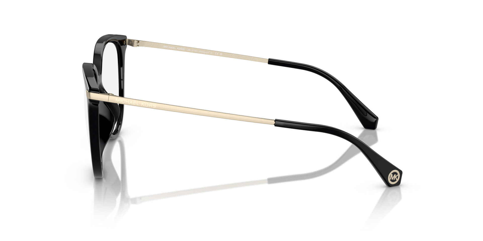 MK4106U Black PlasticEyeglass Frames for Glasses Direct, Side View