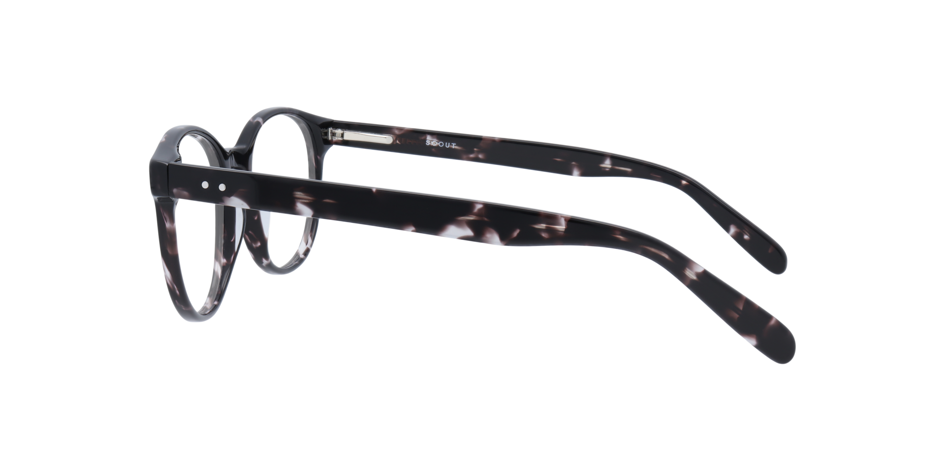 East Charcoal AcetateEyeglass Frames for Glasses Direct, Side View