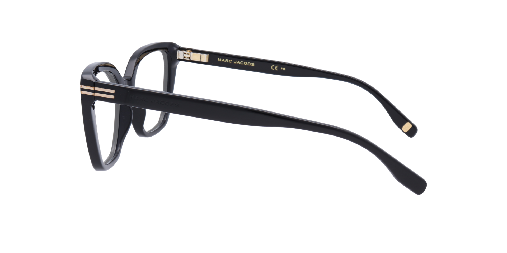 MJ 1071 Black AcetateEyeglass Frames for Glasses Direct, Side View