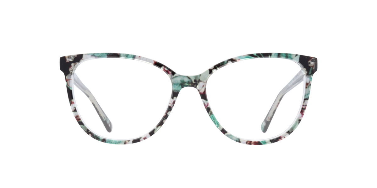 Scout Women's Crystal,Flowers Green Crystal/Flowers Green Cat-Eye Acetate Eyeglasses Online - Full Rim - Darcey