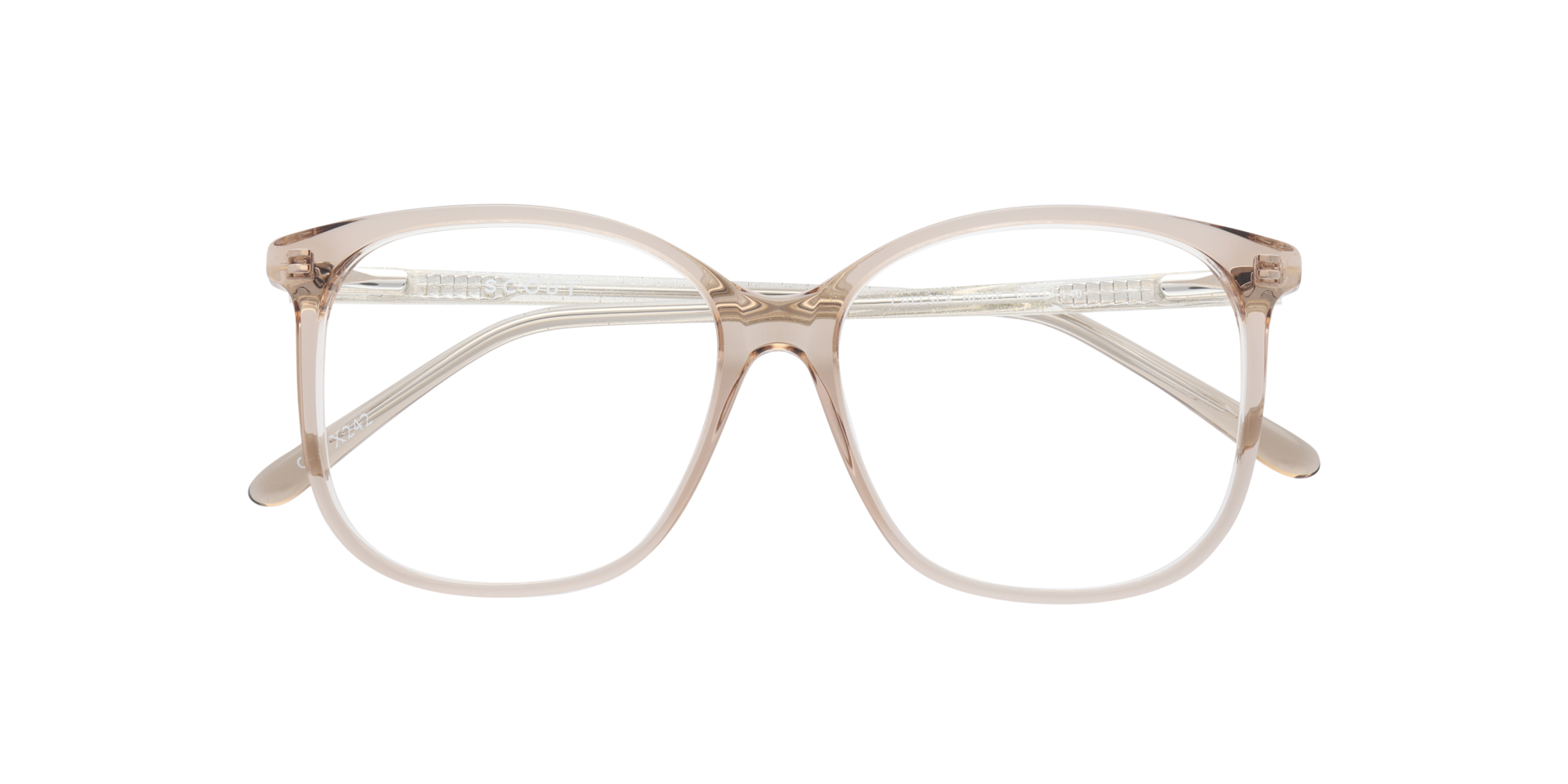 Chelsea Beige AcetateEyeglass Frames for Glasses Direct, Closed View