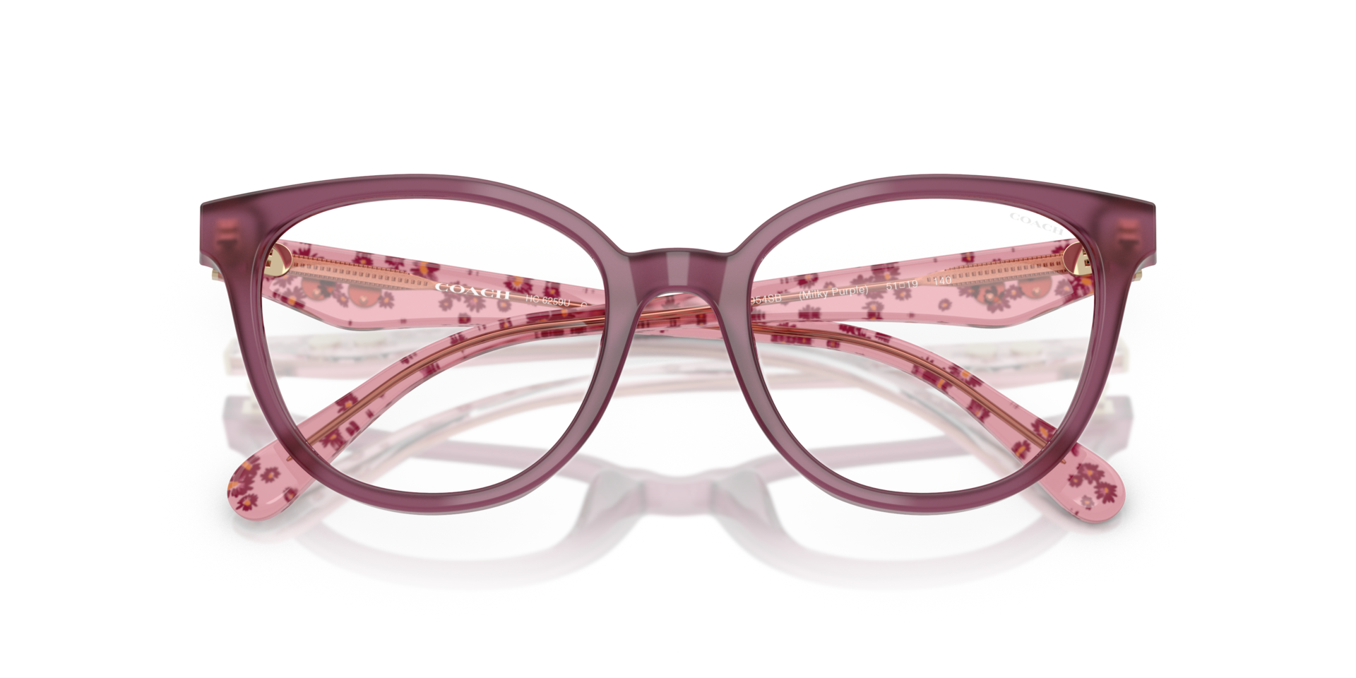 HC6259U Milky Purple AcetateEyeglass Frames for Glasses Direct, Closed View