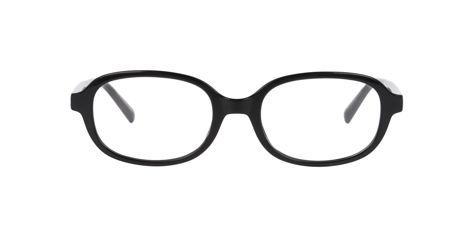 Nicola Black PlasticEyeglass Frames for Glasses Direct, Front View