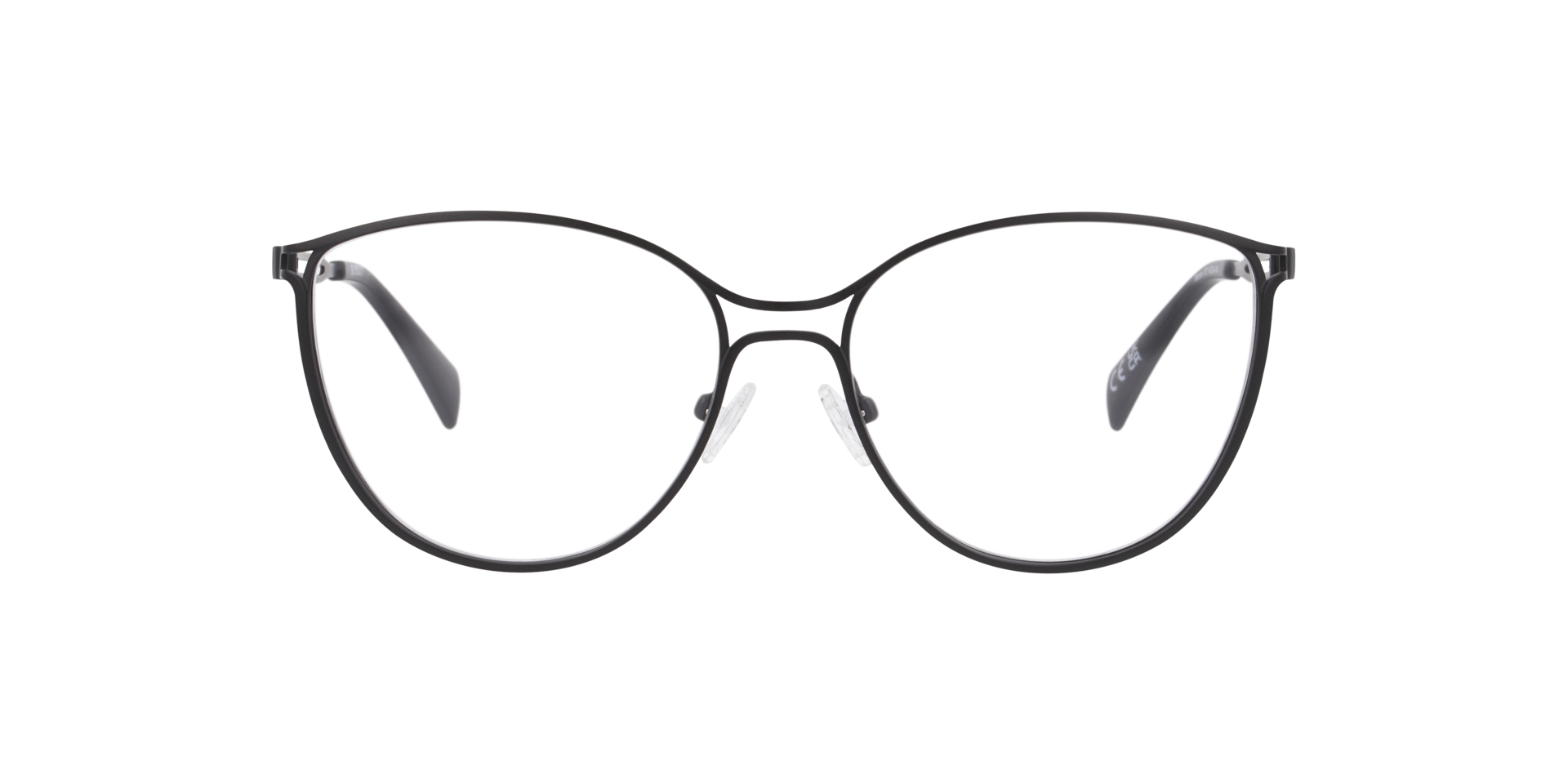 Marine Black MetalEyeglass Frames for Glasses Direct, Front View