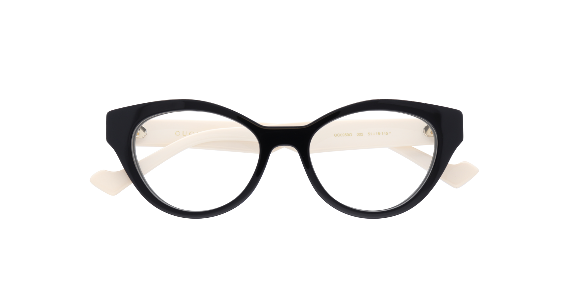 Glasses Direct ™ -GG0959O - Cat Eye Black Shiny Frame  display picture 1