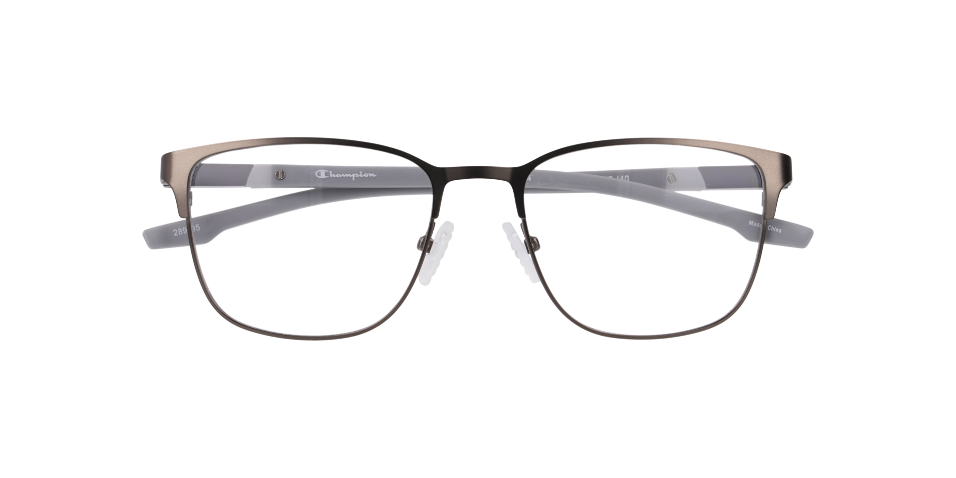 Cusave Gunmetal MetalEyeglass Frames for Glasses Direct, Closed View