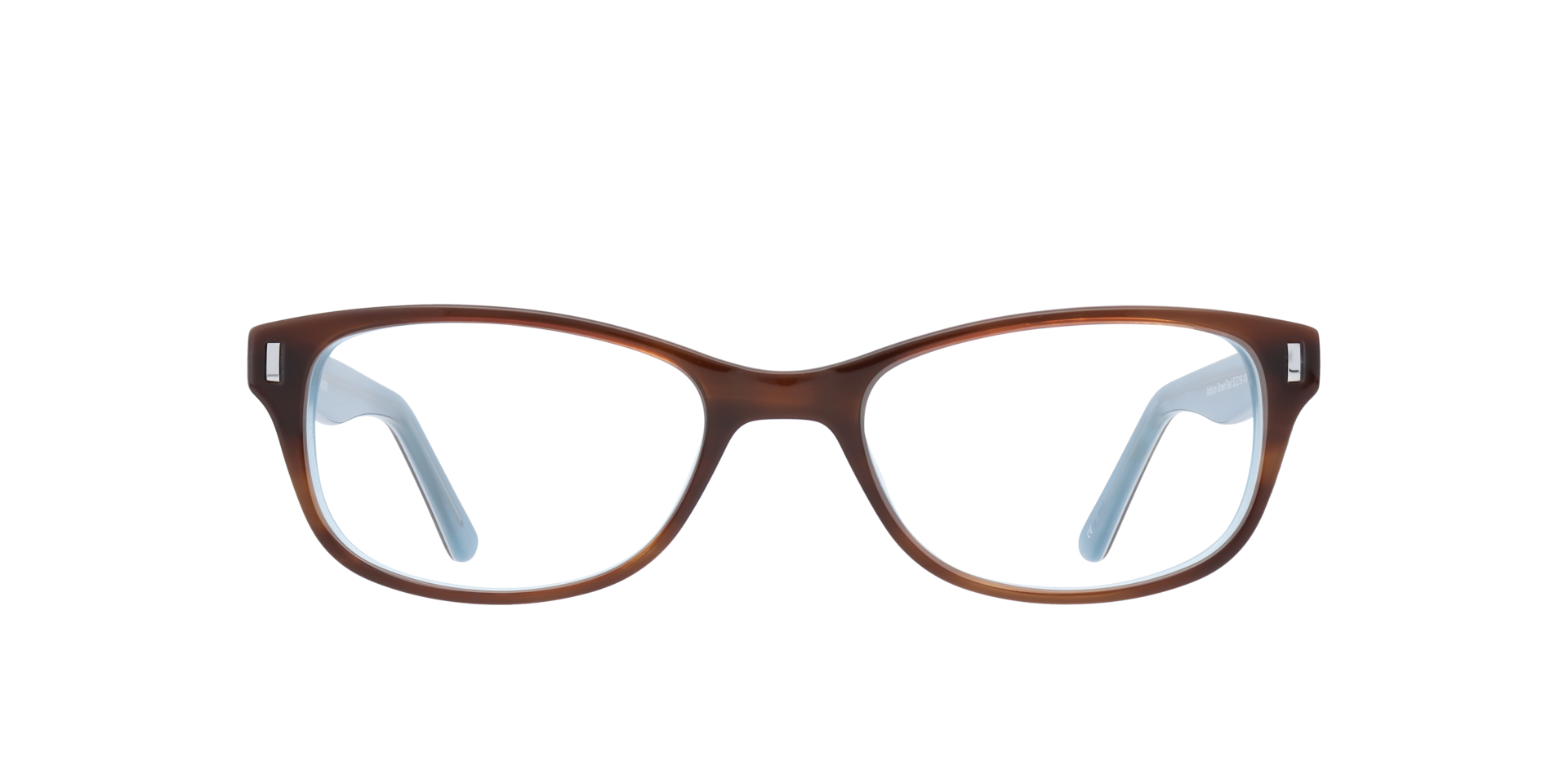 Addison Brown & Teal AcetateSunglass Frames for Glasses Direct, Front View