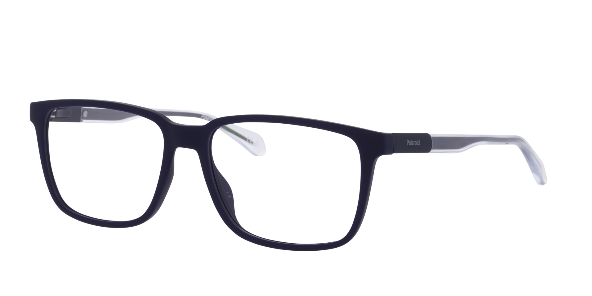 PLD D621 Blue PlasticEyeglass Frames for Glasses Direct, Angle View