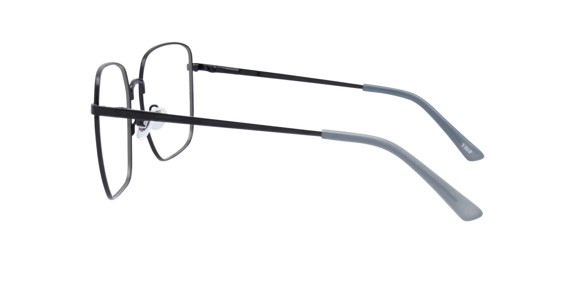 Dalia Black MetalEyeglass Frames for Glasses Direct, Side View