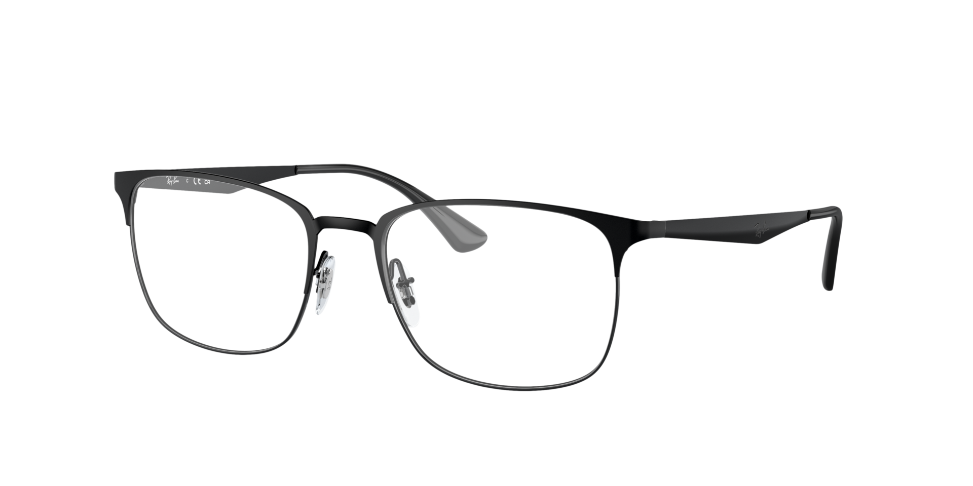 RB6421 Black MetalEyeglass Frames for Glasses Direct, Angle View