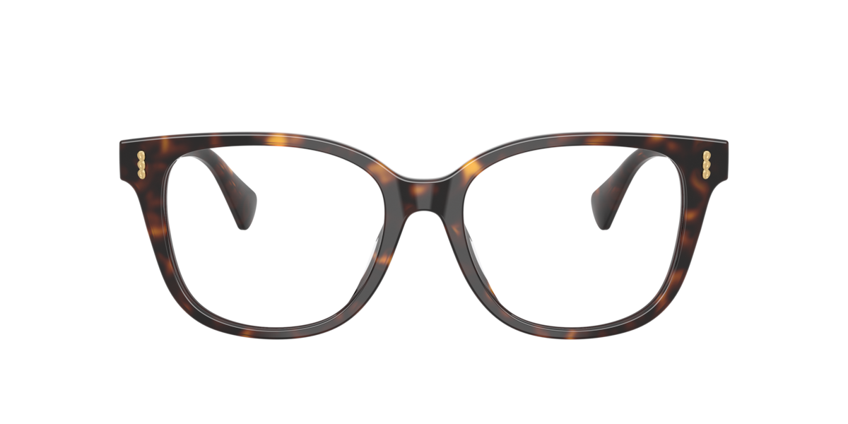 Ralph Women's Dark Havana Square Acetate Eyeglasses Online - Full Rim - Ra7196u