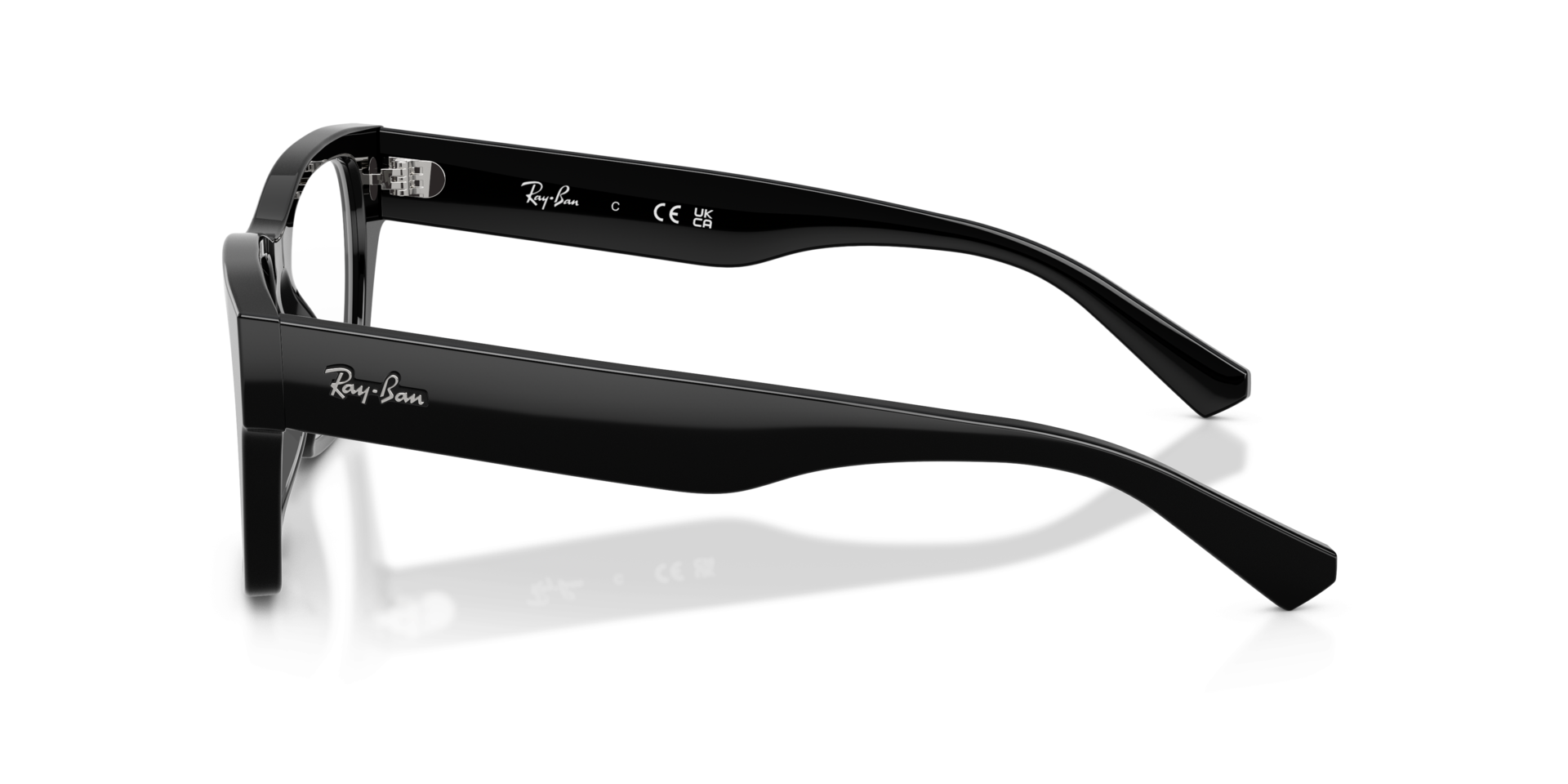 RB5448 Black AcetateEyeglass Frames for Glasses Direct, Side View