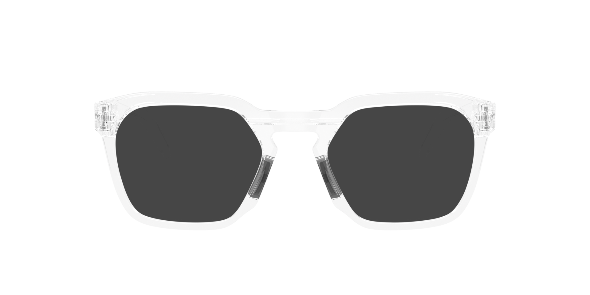 HSTN SQ Polished Clear PlasticEyeglass Frames for Glasses Direct, with Tinted Lenses
