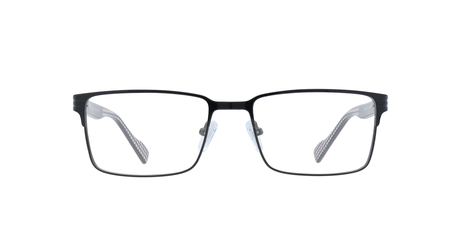 Brook BN Black PlasticEyeglass Frames for Glasses Direct, Front View
