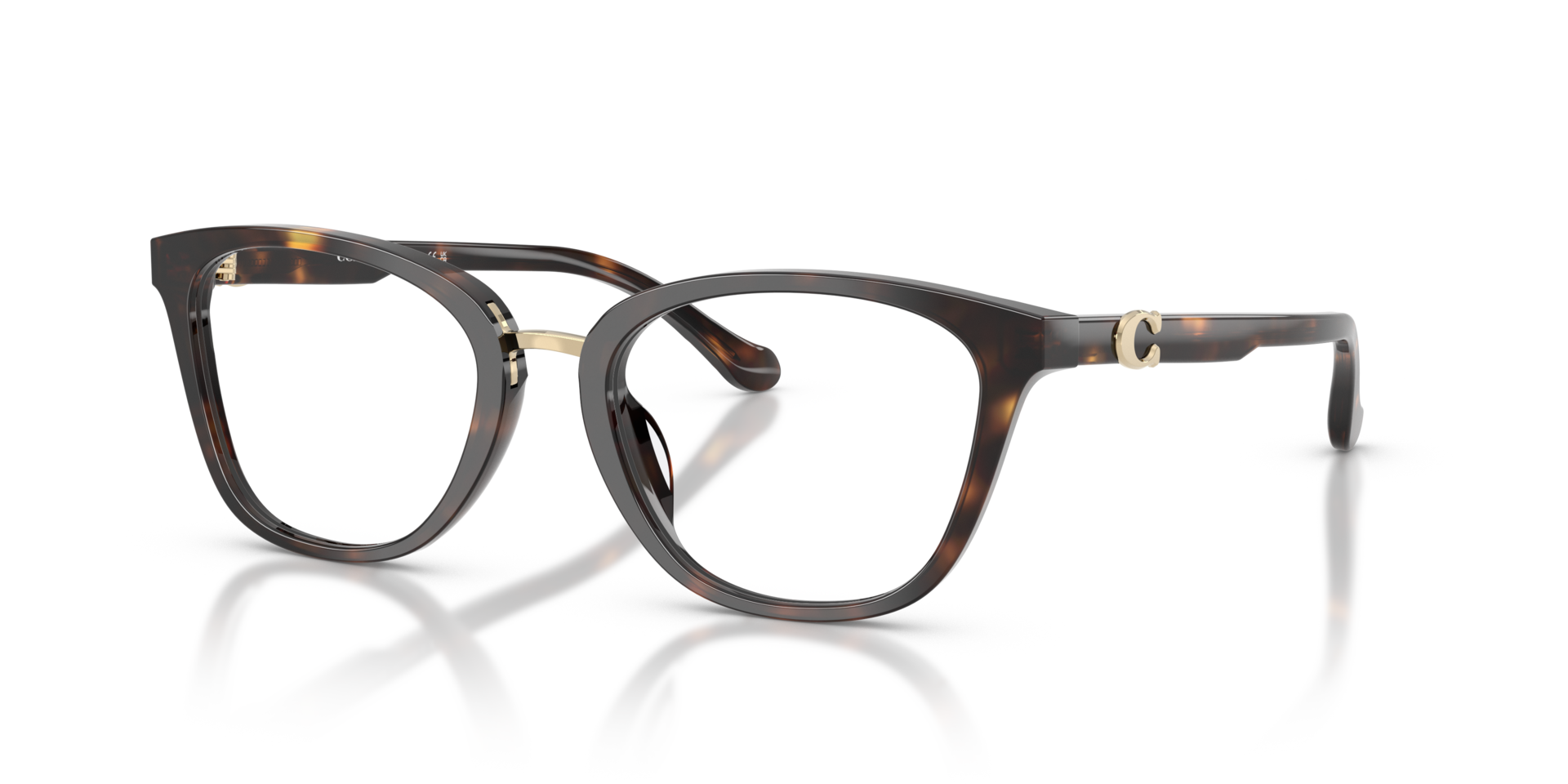 HC6272U Dark Tortoise AcetateEyeglass Frames for Glasses Direct, Angle View