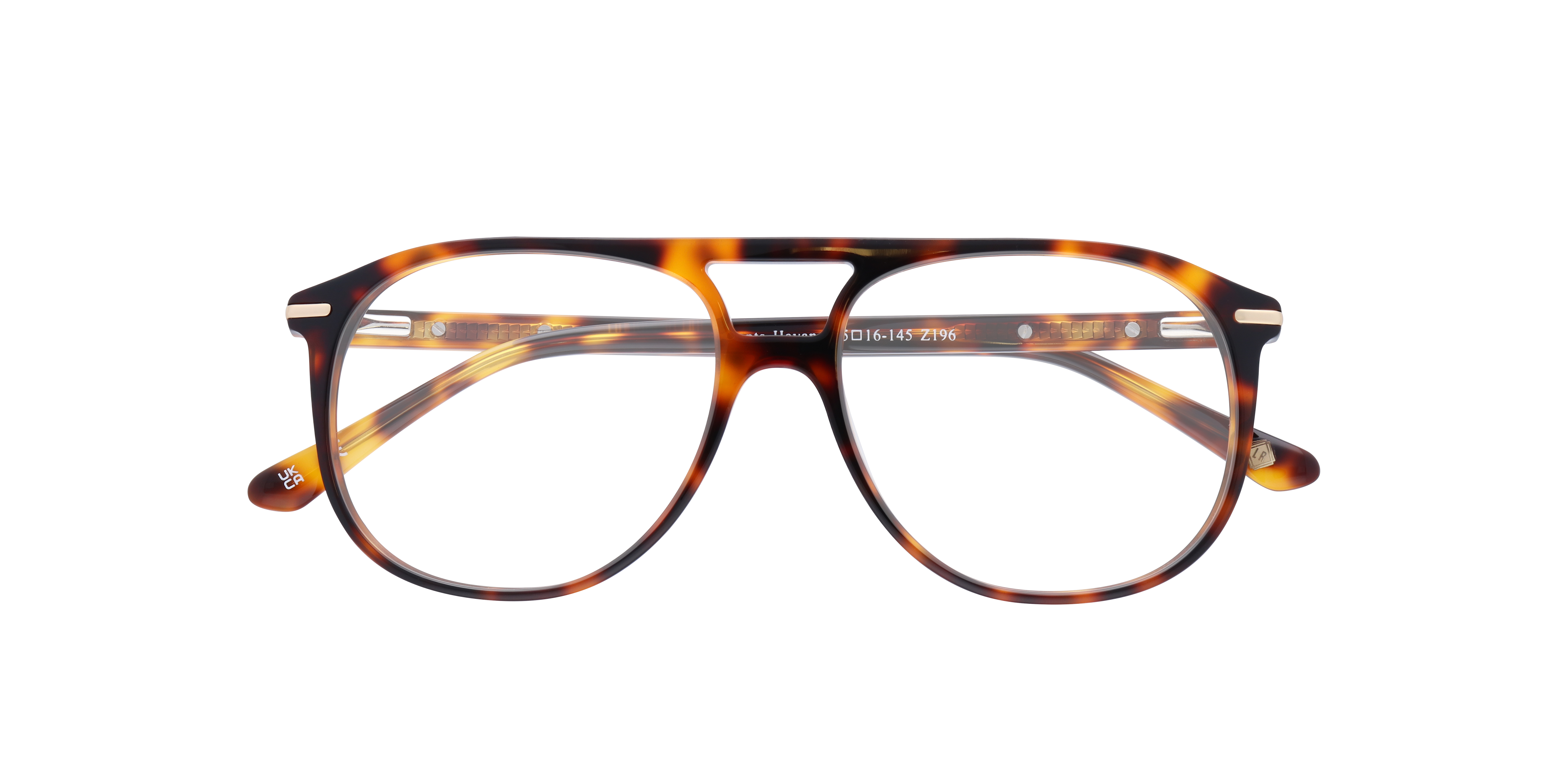Gants Havana AcetateSunglass Frames for Glasses Direct, Closed View