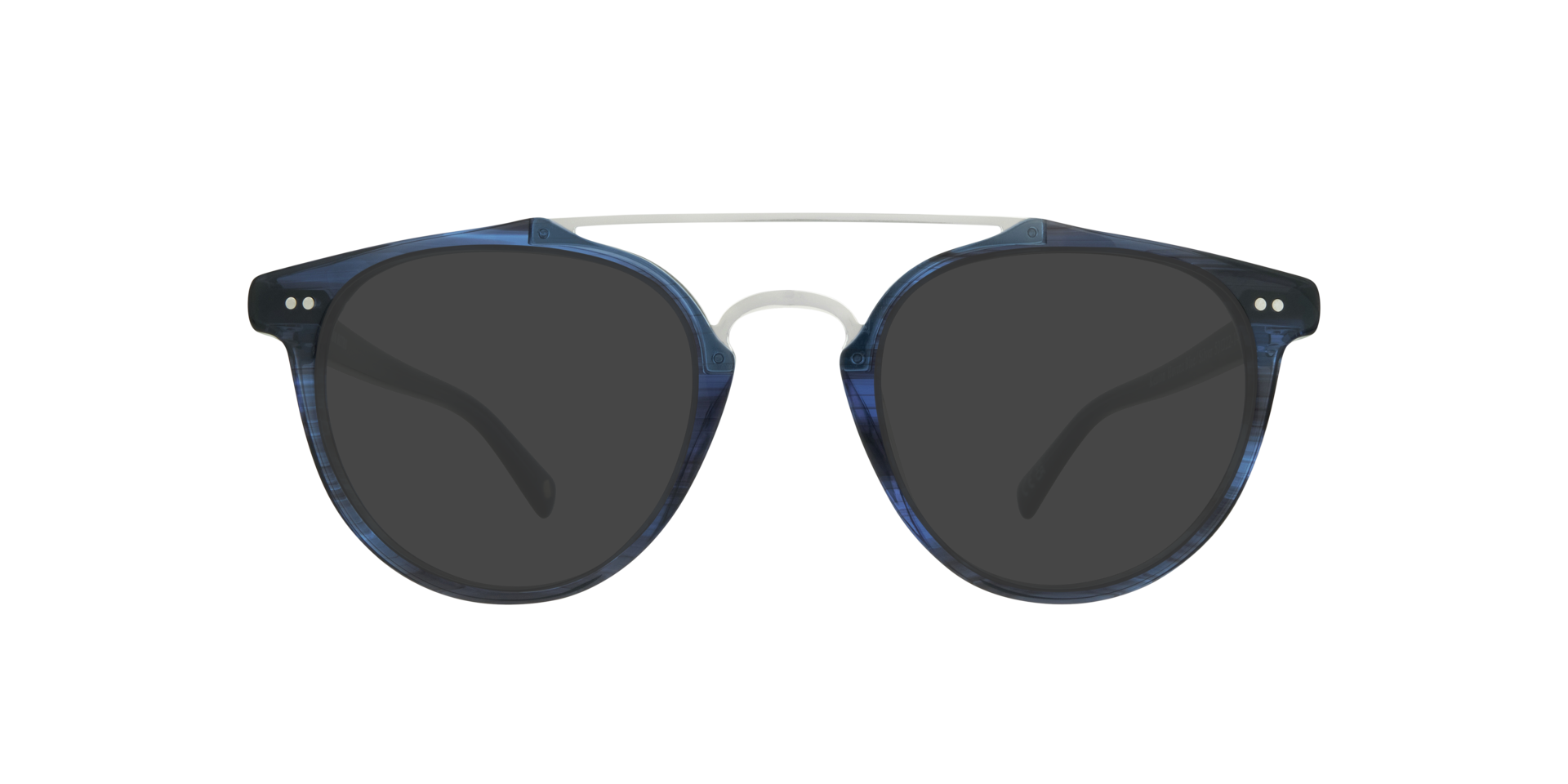 Havana Blue/Silver Keaton -  Acetate