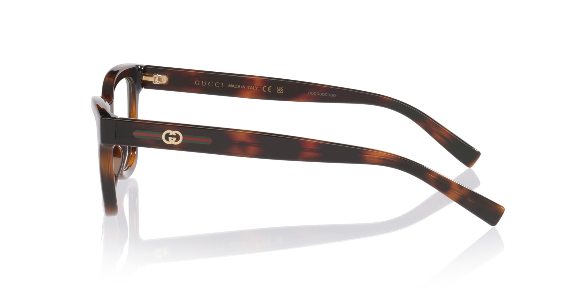 GG1983O Tortoise Light PlasticEyeglass Frames for Glasses Direct, Side View
